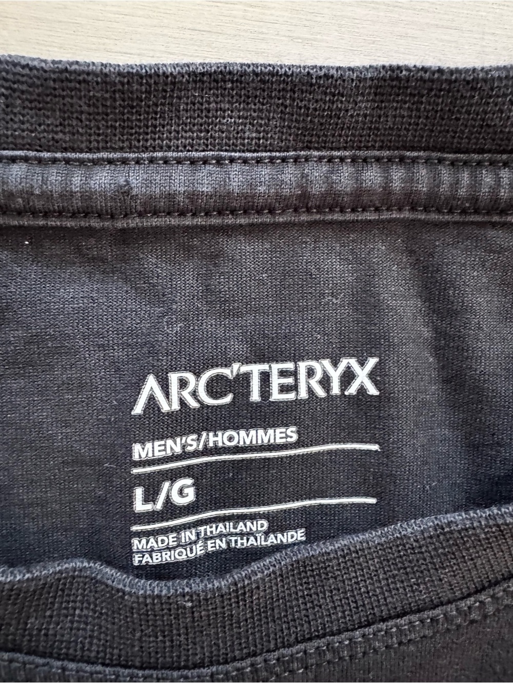 Arc'teryx Black Short-Sleeve Crew Neck Tee with Logo RINO - Picture 4 of 5